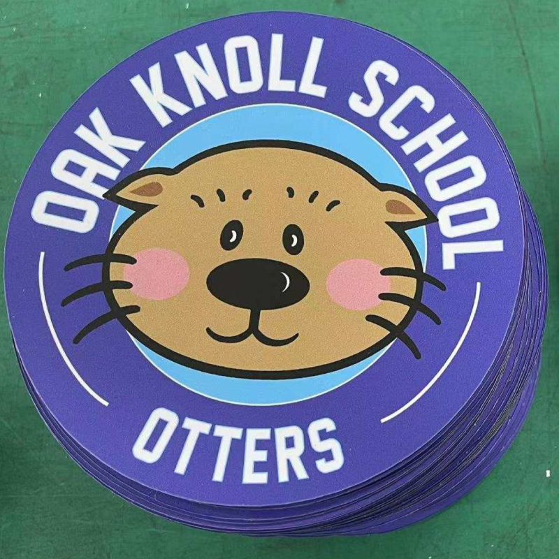 Circular 5" diameter Oak Knoll logo magnet Main Image